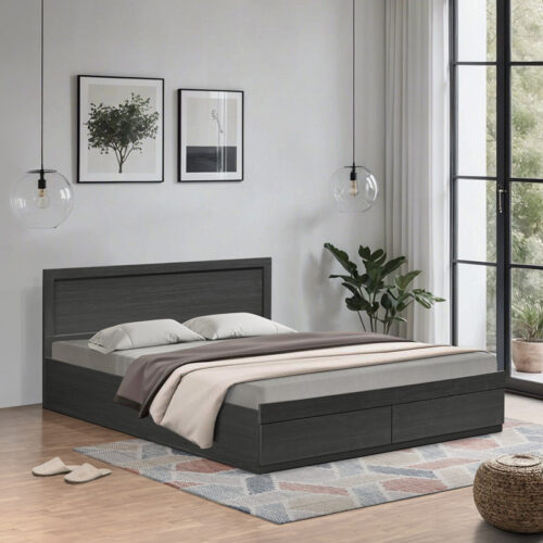 Κρεβάτι Olympus pakoworld με συρτάρι σε wenge απόχρωση 140x200εκ (x1)