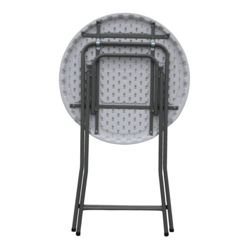 Τραπέζι μπαρ catering Event pakoworld πτυσσόμενο λευκό Φ81x110εκ (x1)