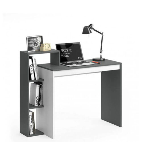 Γραφείο 110ΝSΟ Γραφίτη-Λευκό 110x40x90cm