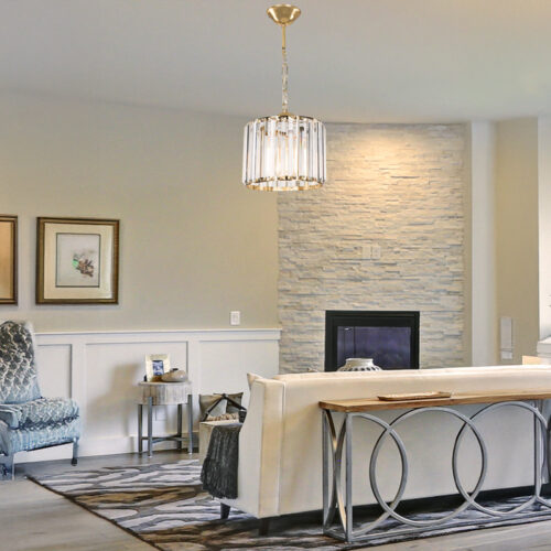 Φωτιστικό οροφής μονόφωτο Lavina pakoworld Ε27 σε χρυσή απόχρωση Φ20x20εκ (x1)