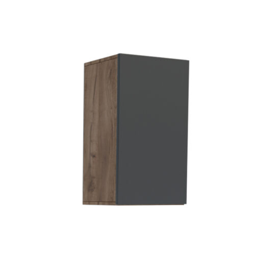 Κρεμαστό Ντουλάπι Callisto Σκούρο Δρυς-Γραφίτης 40x30x70cm
