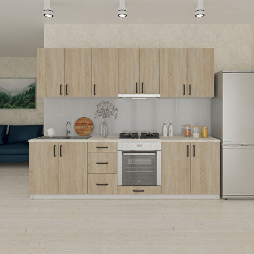 Κουζίνα Corfu Modest 8 Τεμαχίων Σονόμα