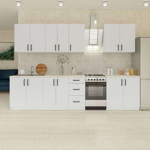 Κουζίνα Liana 8 Τεμαχίων Λευκή