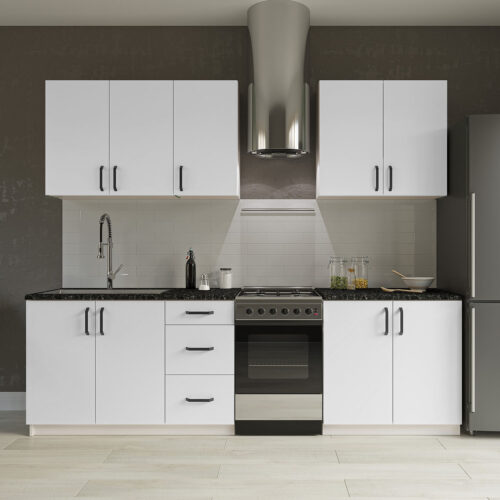 Κουζίνα Rene 6 Τεμαχίων Λευκή