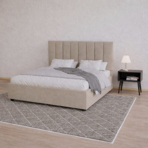 Κρεβάτι Unona Μπεζ 160x200cm