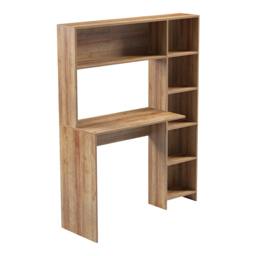 Γραφείο με βιβλιοθήκη Janson pakoworld oak 113.2x40x141.8εκ (x1)