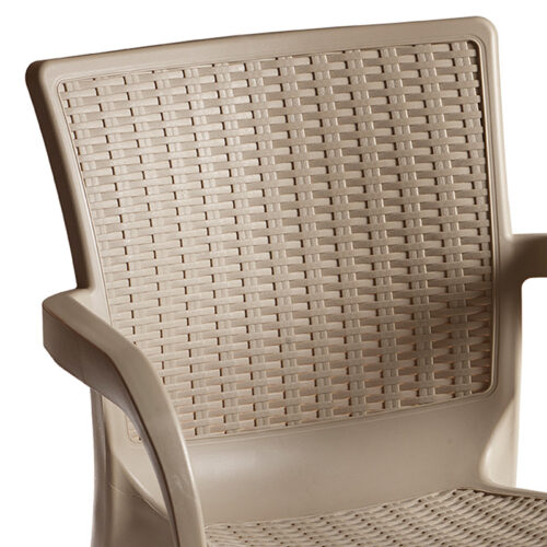 Πολυθρόνα Festive pakoworld PP cappucino (x1)