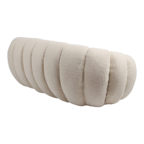 Καναπές 2θέσιος Yannick pakoworld μπουκλέ ύφασμα σε μπεζ απόχρωση 148x92x62εκ (x1)