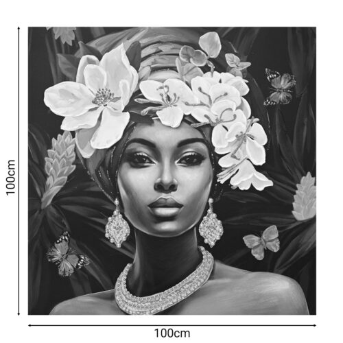 Πίνακας σε καμβά Beauty 3D Inart 100x3x100εκ (x1)