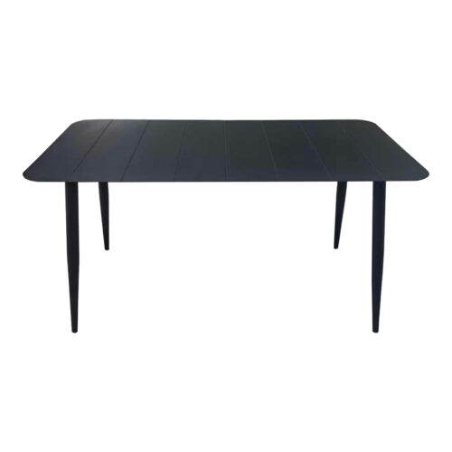 Τραπέζι Vista pakoworld αλουμίνιο σε μαύρη απόχρωση 150x80x72εκ (x1)