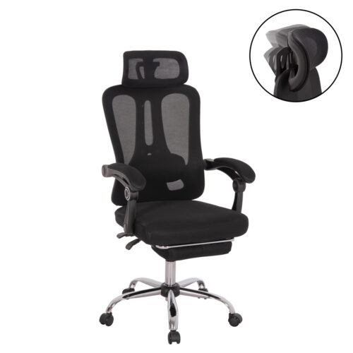 ΚΑΡΕΚΛΑ ΓΡΑΦΕΙΟΥ BARNET HM18258.01 ΜΑΥΡΟ MESH-ΜΑΥΡΟΣ ΣΚΕΛΕΤΟΣ NYLON 61x62x123Υ (x1)