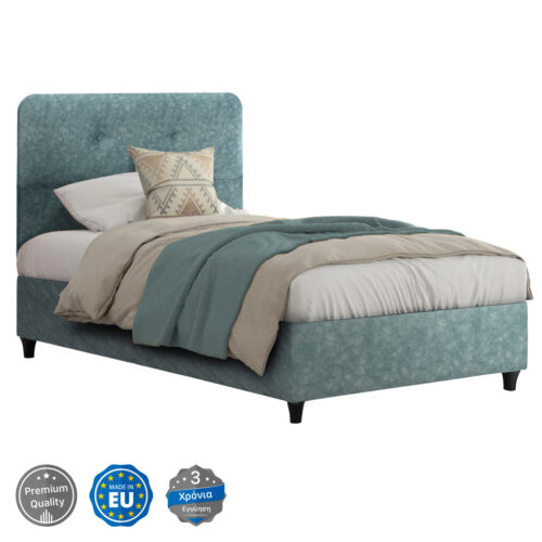 ΚΡΕΒΑΤΙ DOLORES ΑΠΟ ΥΦΑΣΜΑ LIGHT GREEN HM649.27 ΓΙΑ ΣΤΡΩΜΑ 90x200 εκ. (x1)