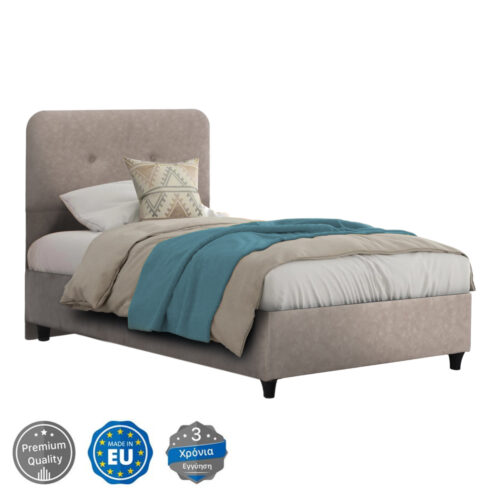 ΚΡΕΒΑΤΙ DOLORES ΜΠΕΖ ΥΦΑΣΜΑ HM649.22 ΓΙΑ ΣΤΡΩΜΑ 90x200 εκ. (x1)