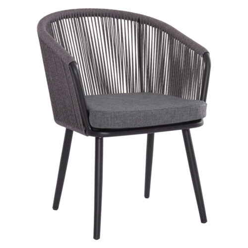 ΠΟΛΥΘΡΟΝΑ ΑΛΟΥΜΙΝΙΟΥ HARRIET HM5548.13 ΜΑΥΡΗ-ΑΝΘΡΑΚΙ ΣΧΟΙΝΙ & ΜΑΞΙΛΑΡΙ 60x62x80,5Υεκ (x4)