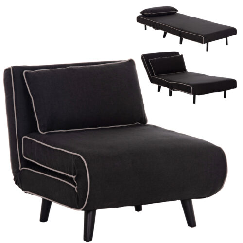 ΠΟΛΥΘΡΟΝΑ ΚΡΕΒΑΤΙ BRAXTON HM8425.03 ΜΑΥΡΟ ΥΦΑΣΜΑ 78x88x78Υεκ. (x1)