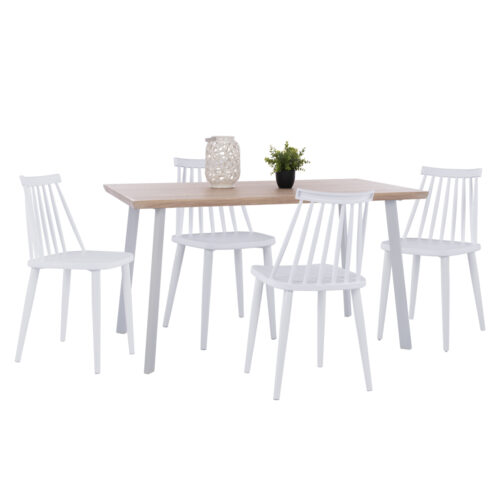 ΣΕΤ ΤΡΑΠΕΖΑΡΙΑΣ 5ΤΜΧ OFIRA HM10634 MDF TOP ΣΕ SONAMA--ΛΕΥΚΕΣ ΚΑΡΕΚΛΕΣ (x1)