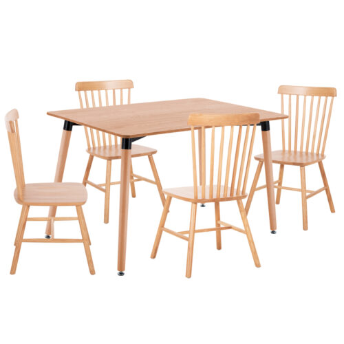 ΣΕΤ ΤΡΑΠΕΖΑΡΙΑΣ 5ΤΜΧ LUCIEN HM21183 MDF TOP & ΞΥΛΟ ΟΞΙΑΣ ΣΕ ΦΥΣΙΚΟ ΧΡΩΜΑ (x1)