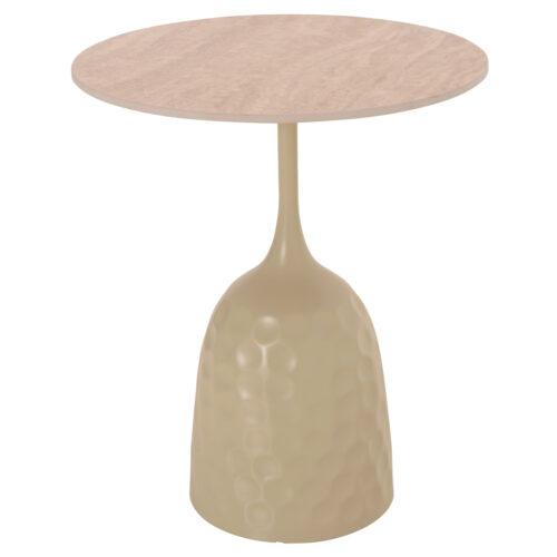 ΤΡΑΠΕΖΙ ΣΑΛΟΝΙΟΥ LONGSTEM HM18317.04 ΒΑΣΗ ΣΑΜΠΑΝΙ--ΚΕΡΑΜΙΚΟ TOP TRAVERTINE STONE Φ50 (x1)