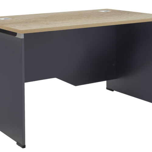 Γραφείο εργασίας επαγγελματικό Lotus pakoworld φυσικό-ανθρακί 120x80x75εκ (x1)