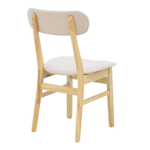 Καρέκλα Gaborn pakoworld σε φυσικό-μπεζ απόχρωση 47x47x81,5εκ (x2)