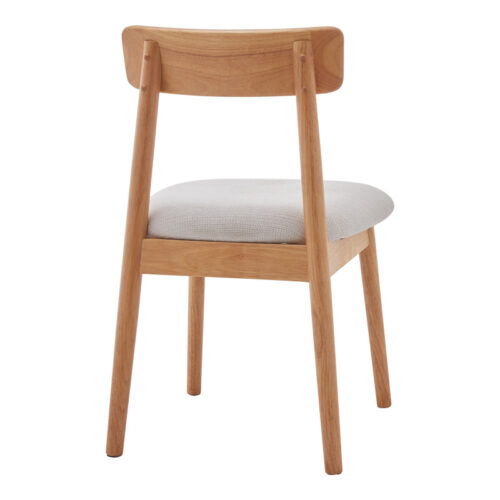 Καρέκλα Tullo pakoworld rubberwood σε φυσική απόχρωση 46x45x78εκ (x4)