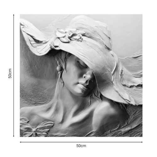 Πίνακας σε καμβά Gracy pakoworld ψηφιακής εκτύπωσης 50x1.8x50εκ (x1)