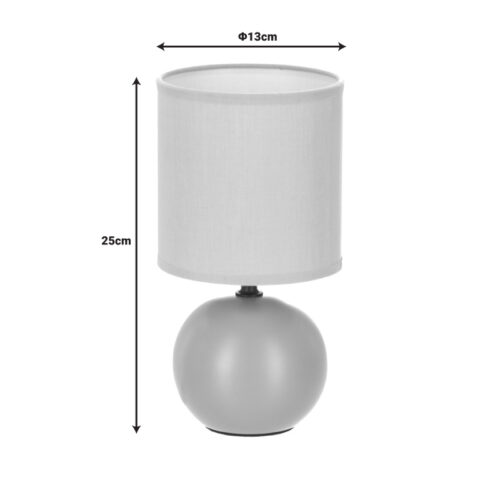 Επιτραπέζιο φωτιστικό PWL-1210 pakoworld Ε14 κεραμικό σε γκρι-καφέ απόχρωση Φ13x25εκ (x1)