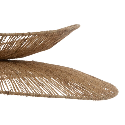 Φωτιστικό οροφής Nestor pakoworld Ε27 σε φυσική απόχρωση Φ69.5x9εκ (x1)