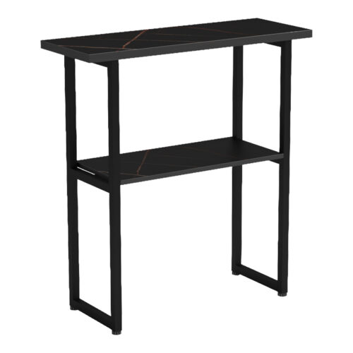 Κονσόλα Solain pakoworld μαύρο εφε μαρμάρου-μαύρο μέταλλο 79x29x85εκ (x1)