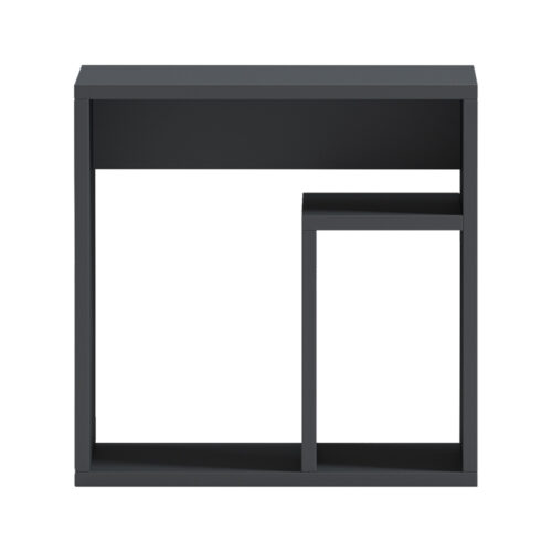 Βοηθητικό τραπέζι Doublo pakoworld ανθρακί 40x35x40εκ (x1)