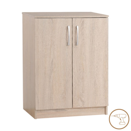 Παπουτσοθήκη-ντουλάπι Shordo pakoworld μελαμίνη σε φυσικό χρώμα 60x40.5x80εκ (x1)