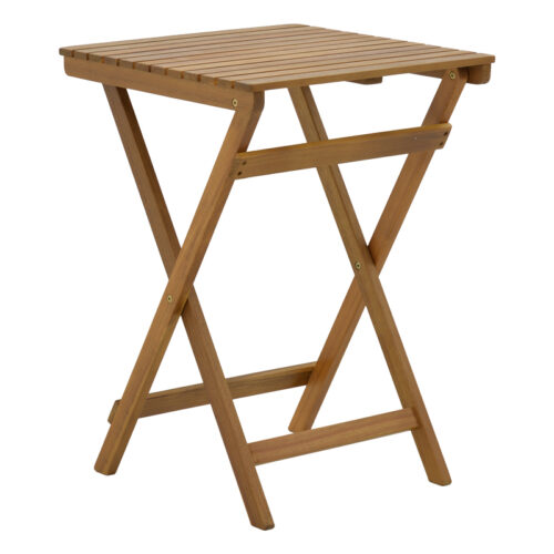 Τραπεζαρία Bistrual-Lazio pakoworld σετ 3τεμ πτυσσόμενο φυσικό μασίφ ξύλο ακακίας 50x50x70εκ (x1)