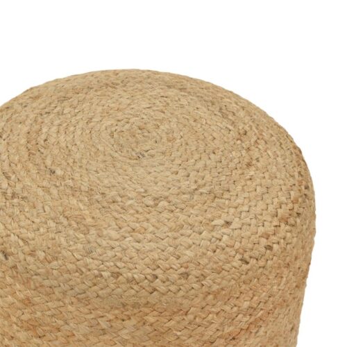 Σκαμπό Ovious Inart μπεζ 100% γιούτα 40x40x40εκ (x1)