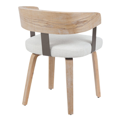 Πολυθρόνα Anesy pakoworld μέταλλο-ξύλο με ύφασμα σε μπεζ απόχρωση 53.5x51x72εκ (x1)