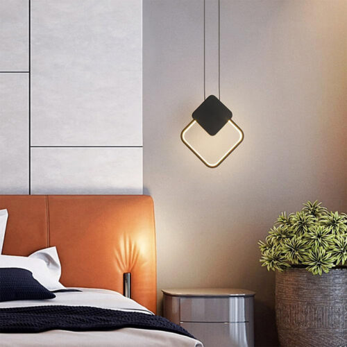 Φωτιστικό οροφής Teebo pakoworld Led μέταλλο μαυρο 23.5x20x29.5εκ (x1)