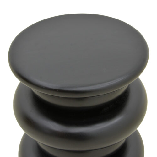 Βοηθητικό τραπέζι Circena pakoworld μασίφ μάνγκο ξύλο μαύρο Φ40x45εκ (x1)