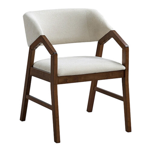 Τραπεζαρία Eleganza-Livia pakoworld σετ 7τεμ mdf σε καρυδί-εκρού απόχρωση 180x99x75.8εκ (x1)