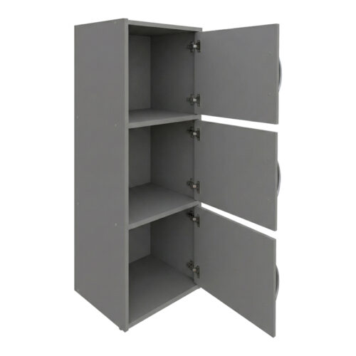 Ντουλάπι-στήλη Soline pakoworld ανοιχτό γκρι 40x34.5x90.5εκ (x1)