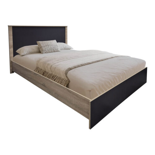 Σετ Κρεβατοκάμαρας Athos Sonoma Ανθρακί με Κρεβάτι 140x200εκ Σετ 3τεμ (x1)