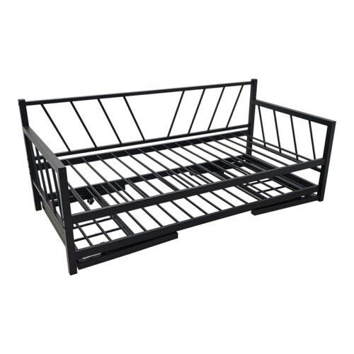 Κρεβάτι-Καναπές Remmie pakoworld μέταλλο μαύρο 90x190εκ (x1)