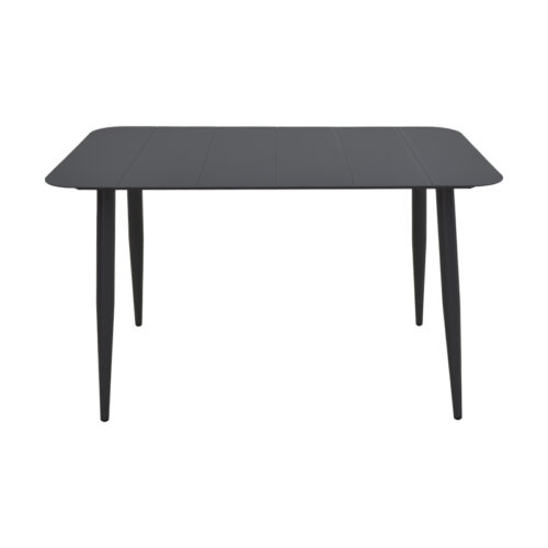 Τραπέζι Vista pakoworld αλουμίνιο σε μαύρη απόχρωση 120x70x72εκ (x1)