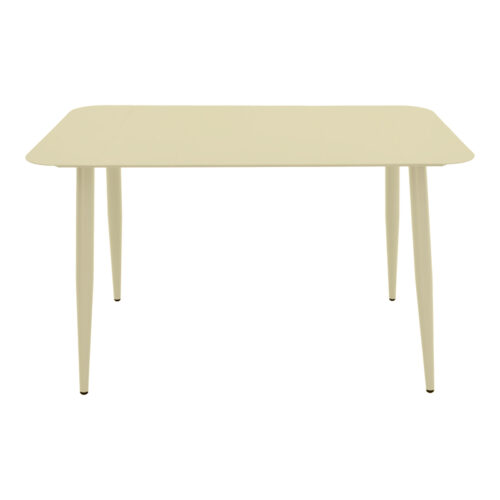 Τραπέζι Vista pakoworld σαμπανί αλουμίνιο 150x80x72εκ (x1)