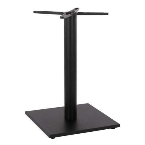 ΒΑΣΗ ΜΕΤΑΛΛΙΚΗ ΜΑΥΡΗ ΜΑΤ 45Χ45Χ72εκ. ΜΕ ΣΤΑΥΡΟ 46Χ46 ΚΑΙ ΡΕΓΟΥΛΑΤΟΡΟΥΣ HM438 (x1)