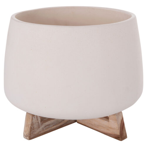 ΓΛΑΣΤΡΑ ΕΣ.ΧΩΡΟΥ FRELLO HM4674.02L ΛΕΥΚΟ FIBER CEMENT--TEAK ΒΑΣΗ 29x29x23,5Υεκ. (x1)