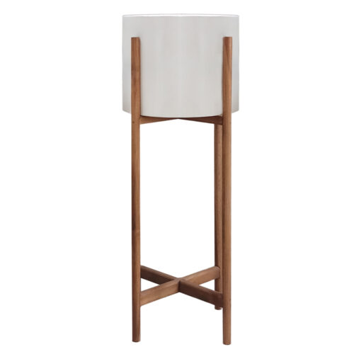 ΓΛΑΣΤΡΑ ΕΣΩΤ.ΧΩΡΟΥ RENTIL HM4684.02L FIBER CEMENT ΧΡΩΜΑ ΛΕΥΚΟ--ΒΑΣΗ TEAK Φ25x65Υεκ (x1)