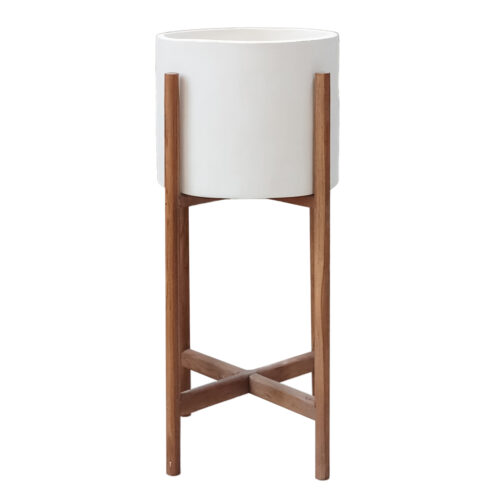 ΓΛΑΣΤΡΑ ΕΣΩΤ.ΧΩΡΟΥ RENTIL HM4684.02S FIBER CEMENT ΧΡΩΜΑ ΛΕΥΚΟ--ΒΑΣΗ TEAK Φ25x55Υ (x1)