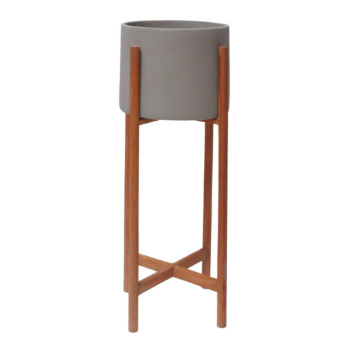 ΓΛΑΣΤΡΑ ΕΣΩΤ.ΧΩΡΟΥ RENTIL HM4684.03S FIBER CEMENT ΧΡΩΜΑ ΓΚΡΙ--ΒΑΣΗ TEAK Φ25x55Υ (x1)