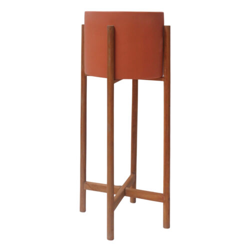 ΓΛΑΣΤΡΑ ΕΣΩΤ.ΧΩΡΟΥ RENTIL HM4684.08L FIBER CEMENT ΧΡΩΜΑ ΤΕΡΑΚΟΤΑ--ΒΑΣΗ TEAK Φ25x65Υ (x1)