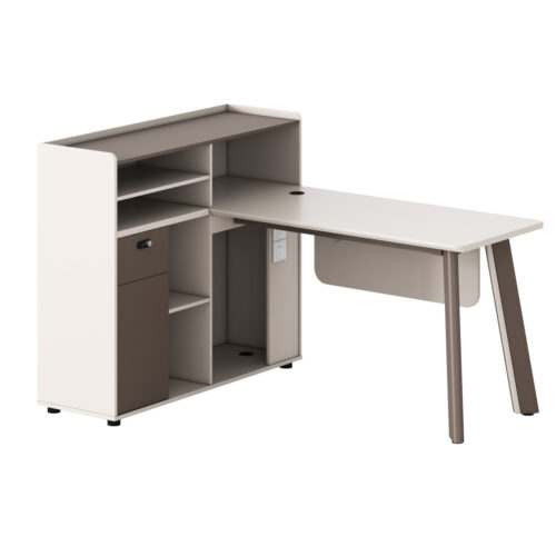 ΓΡΑΦΕΙΟ ΑΡΙΣΤΕΡΗ ΓΩΝΙΑ NEWLINE HM18275L ΜΕΛΑΜΙΝΗ ΕΚΡΟΥ-ΠΟΔΙΑ ΑΛΟΥΜΙΝΙΟΥ 160x120x105Υεκ (x1)