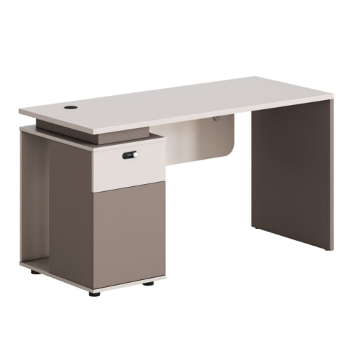 ΓΡΑΦΕΙΟ ΜΕ ΑΡΙΣΤΕΡΟ ΝΤΟΥΛΑΠΙ NEWLINE HM18274L ΜΕΛΑΜΙΝΗ ΕΚΡΟΥ-ΑΝΟΙΧΤΟ ΚΑΦΕ 120x60x75Υ (x1)